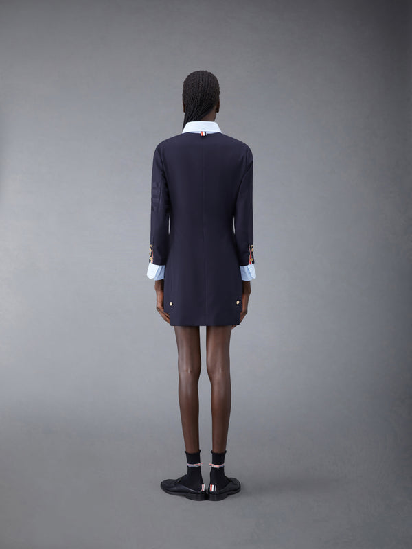 Plain Weave 4-Bar Seamed Sport Coat Dress - image 3