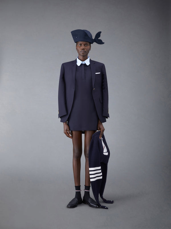 Plain Weave 4-Bar Seamed Sport Coat Dress - image 4