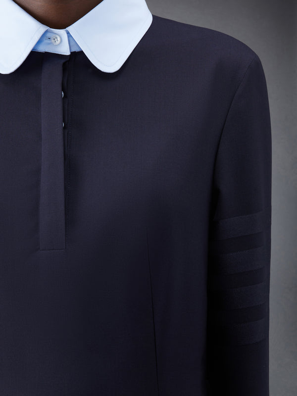 Plain Weave 4-Bar Seamed Sport Coat Dress - image 6