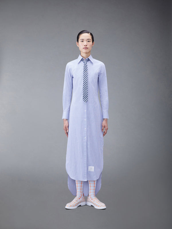 STRIPE POPLIN MAXI SHIRTDRESS - image 4