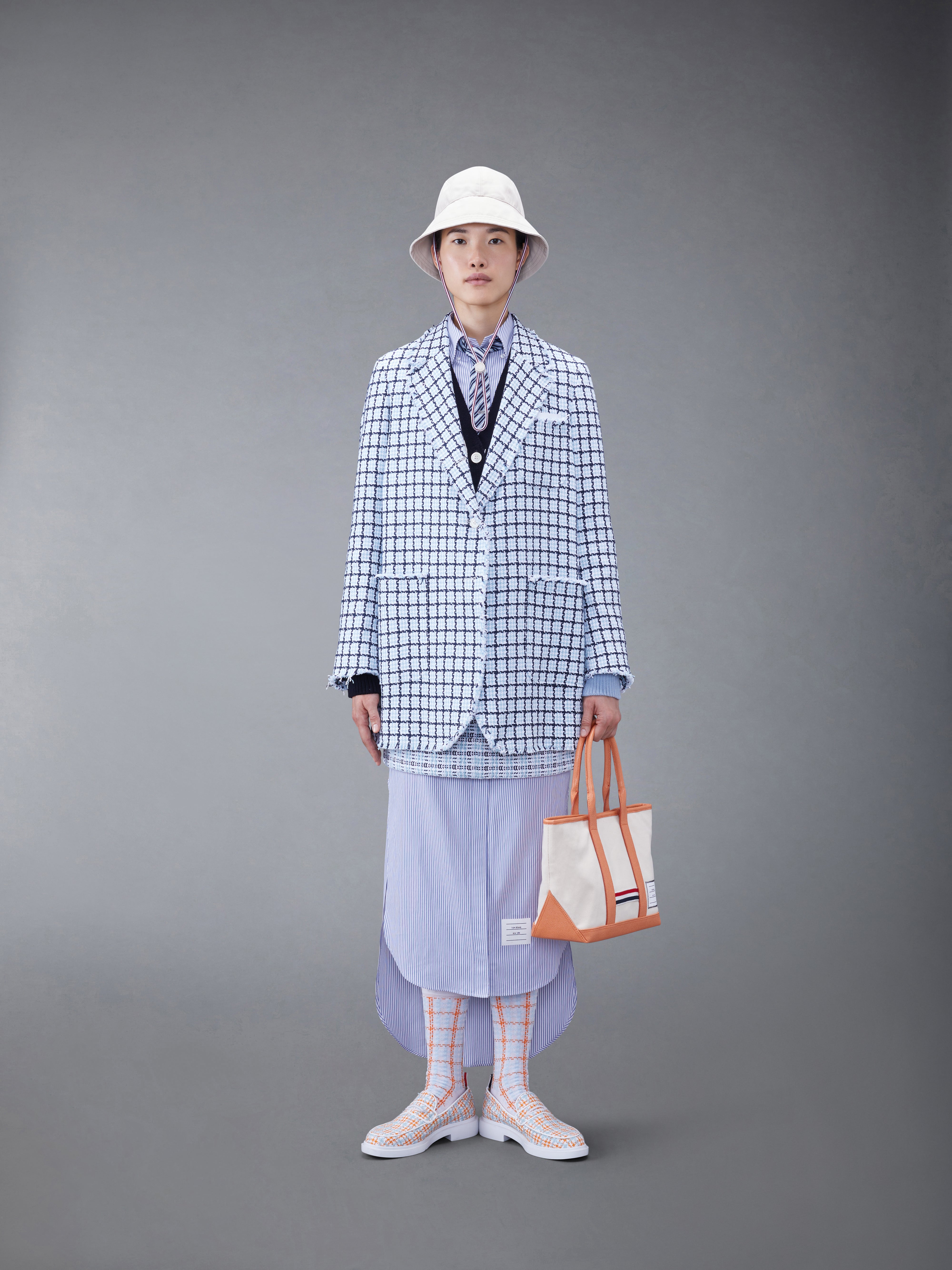 HELSAヘルサ　ストライプポプリンシャツドレス ストライプ ポプリン マキシ シャツドレス | Thom Browne