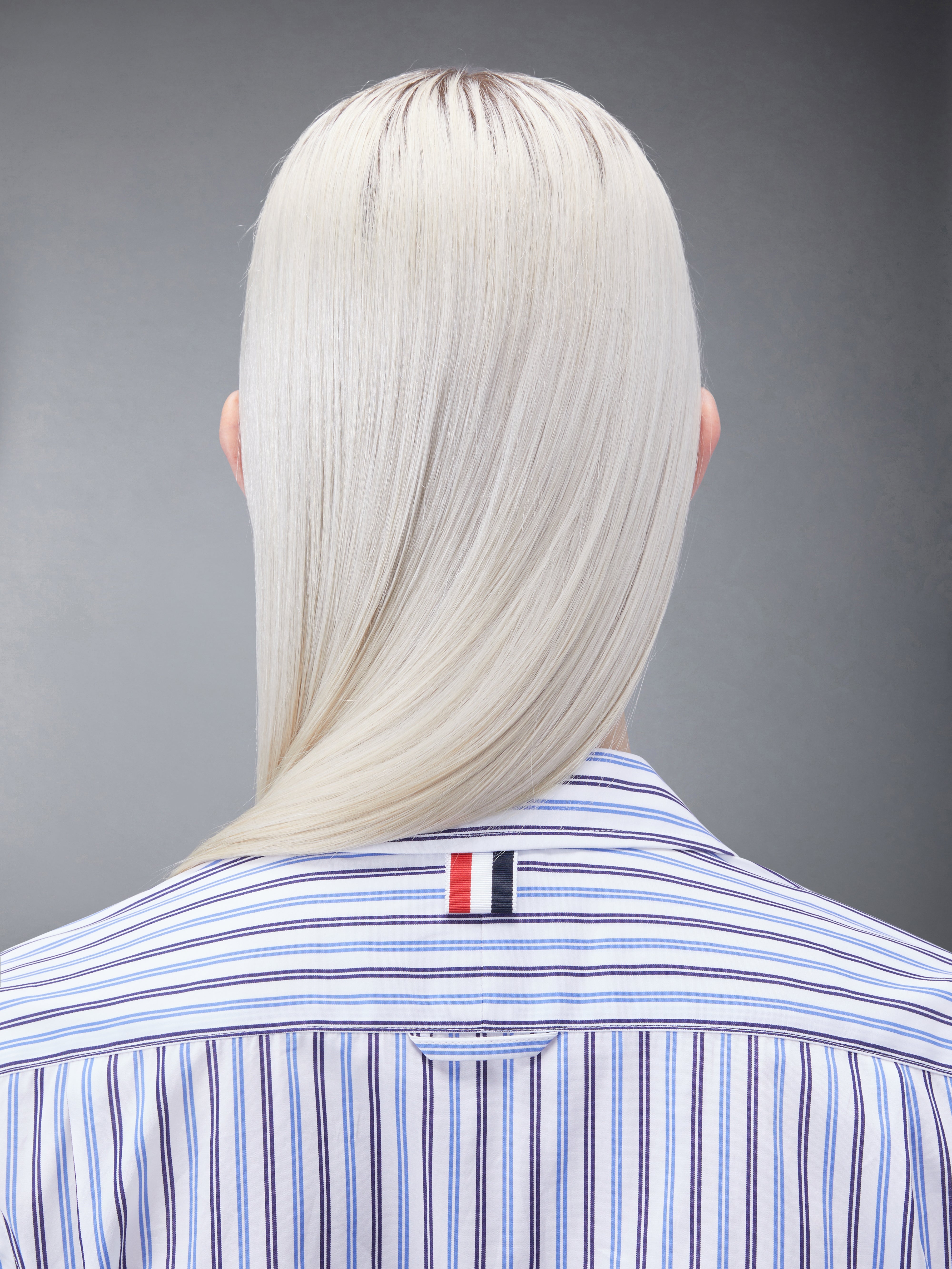 ストライプ ポプリン ミディ A ライン シャツドレス | Thom Browne