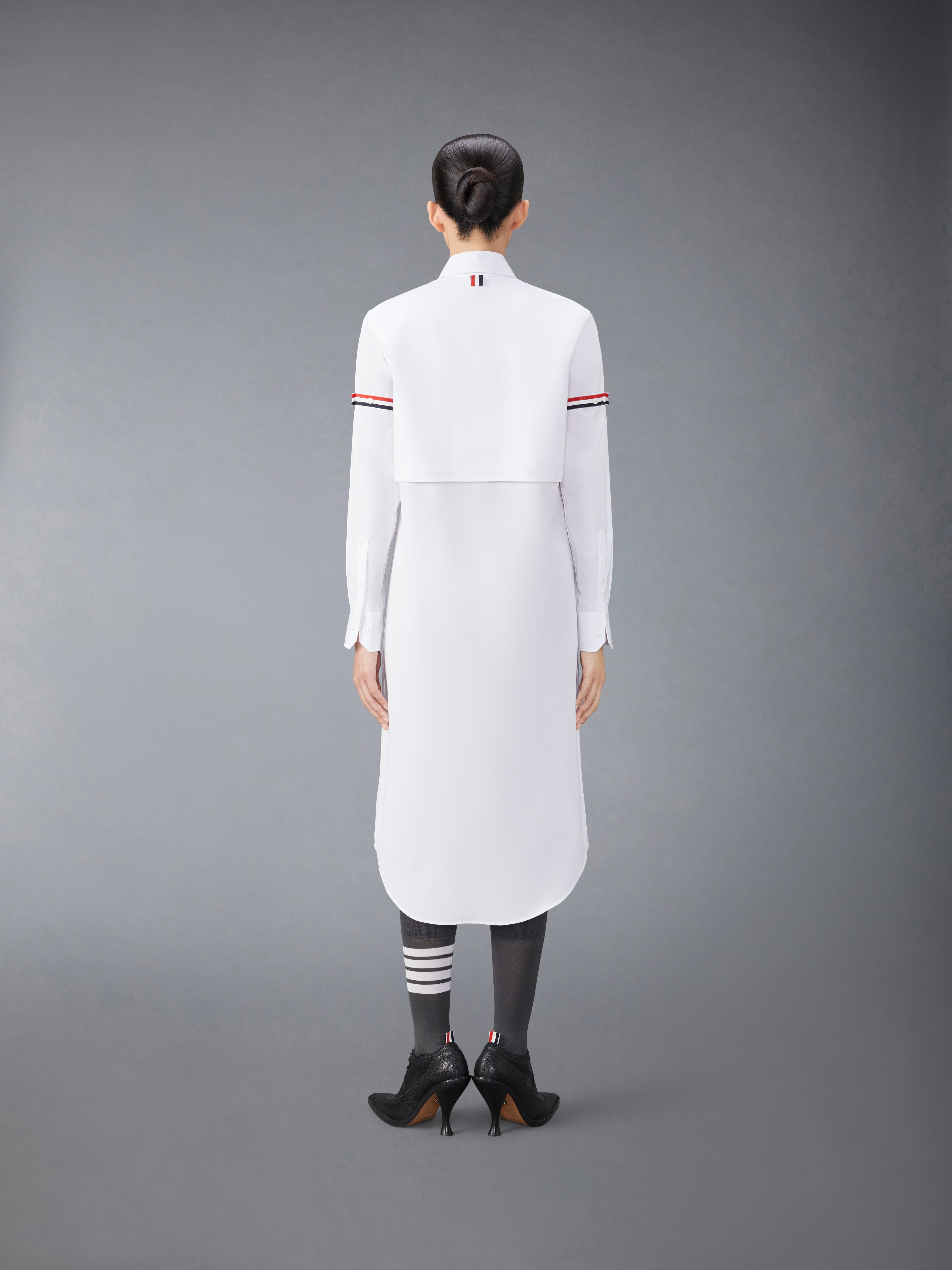 Cotton Armband Easy Fit Maxi Shirtdress | Thom Browne