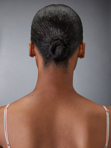 SILK TWILL MINI PLEATED SLIP DRESS MED GREY