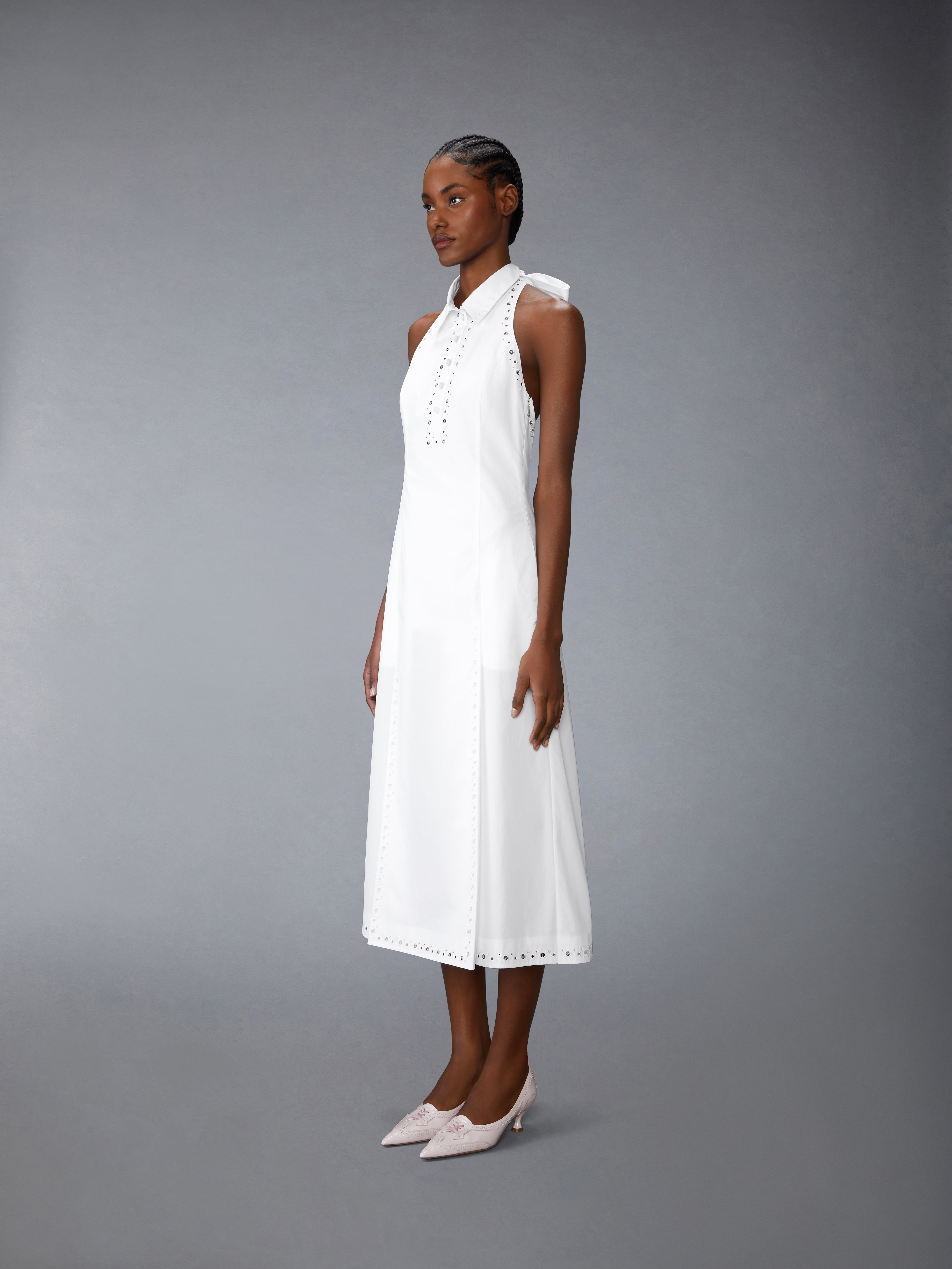 Anglaise And Poplin Polo Halter Dress | Thom Browne
