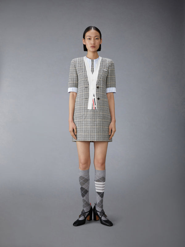 GUNCLUB CHECK HUNTING TWEED TROMPE L'OEIL DRESS - image 1