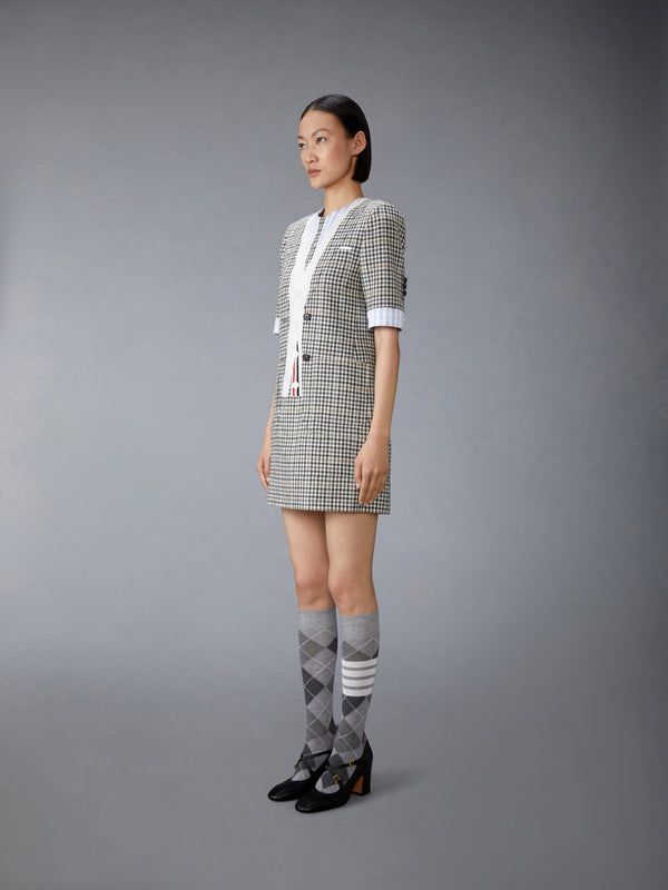 GUNCLUB CHECK HUNTING TWEED TROMPE L'OEIL DRESS - image 2
