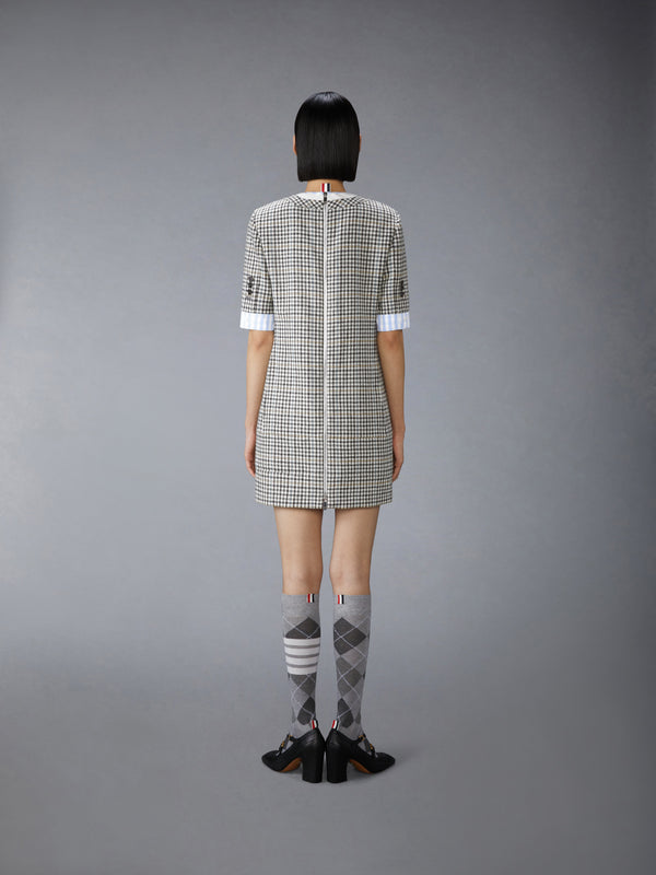 GUNCLUB CHECK HUNTING TWEED TROMPE L'OEIL DRESS - image 3