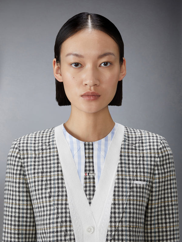 GUNCLUB CHECK HUNTING TWEED TROMPE L'OEIL DRESS - image 5