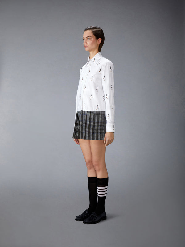 PLEATED BOTTOM GOOSE SHIRTDRESS - image 2