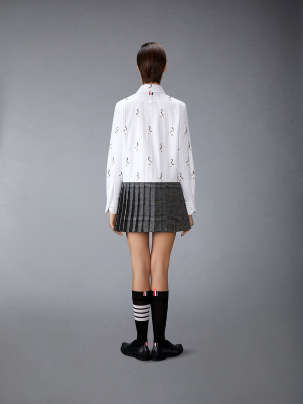 PLEATED BOTTOM GOOSE SHIRTDRESS - image 3