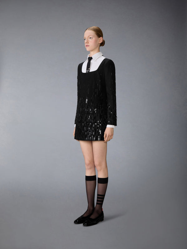 DEGRADE EMBROIDERED MINI SACK DRESS - image 3