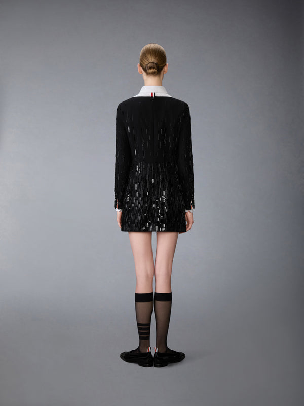 DEGRADE EMBROIDERED MINI SACK DRESS - image 4