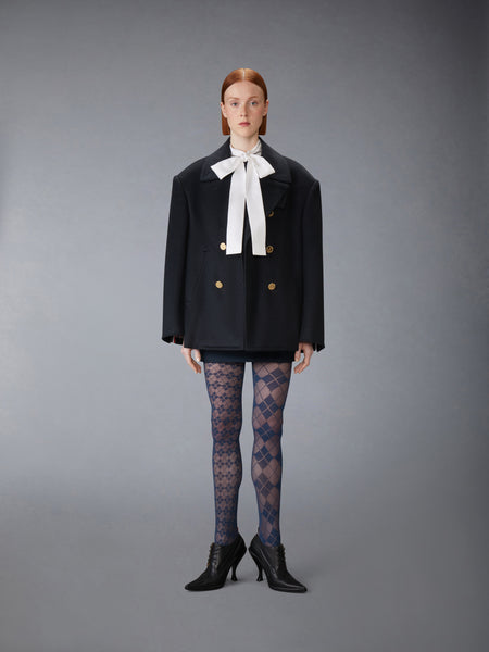 HIGH WOOL SUITING SHIFT DRESS