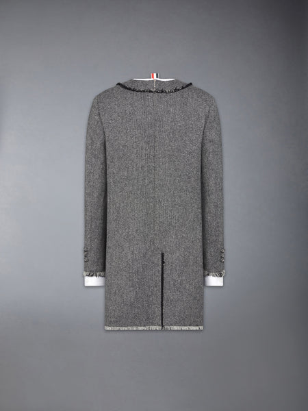 SOLID DONEGAL TWEED TROMPE L'OEIL DRESS