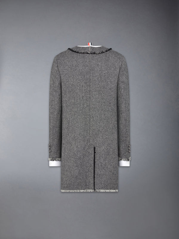 SOLID DONEGAL TWEED TROMPE L'OEIL DRESS - image 6