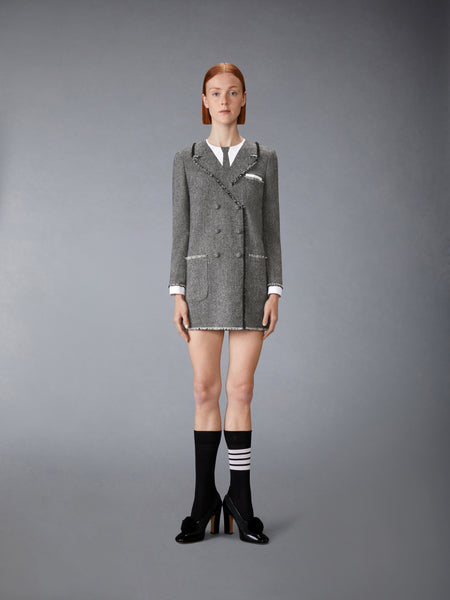 SOLID DONEGAL TWEED TROMPE L'OEIL DRESS
