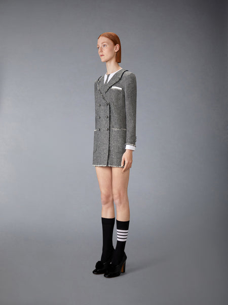 SOLID DONEGAL TWEED TROMPE L'OEIL DRESS
