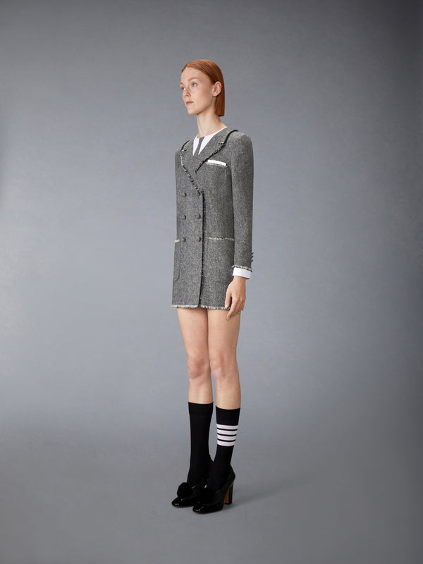 SOLID DONEGAL TWEED TROMPE L'OEIL DRESS - image 2