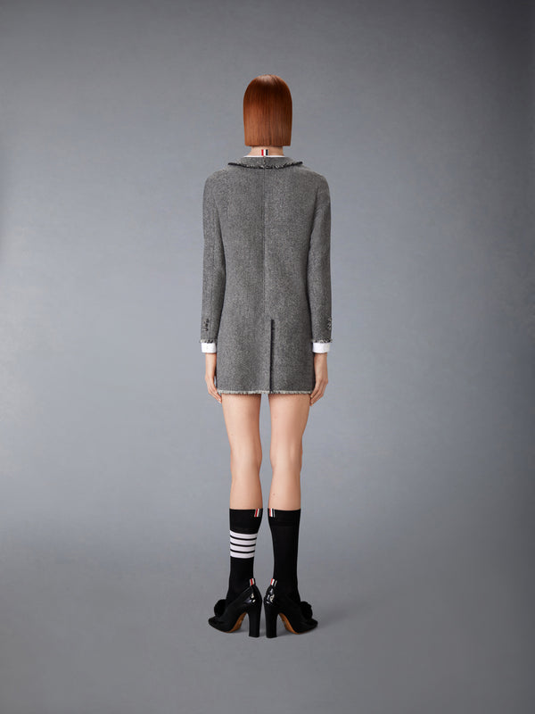 SOLID DONEGAL TWEED TROMPE L'OEIL DRESS - image 3