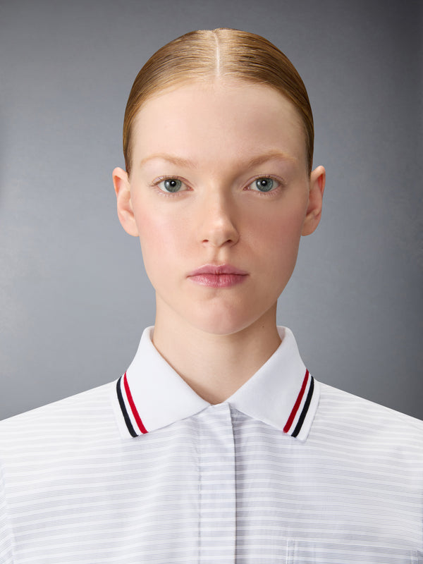 HAIRLINE 4-BAR PLEATED POLO MINI DRESS - image 6