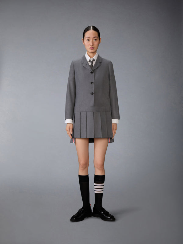 SUPER 120'S TWILL SPORTCOAT PLEATED MINI DRESS - image 2