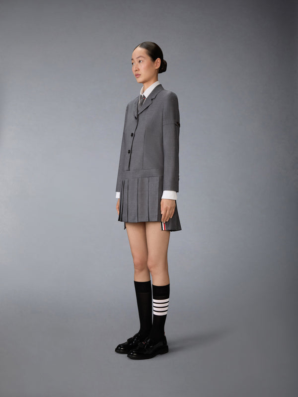 SUPER 120'S TWILL SPORTCOAT PLEATED MINI DRESS - image 3