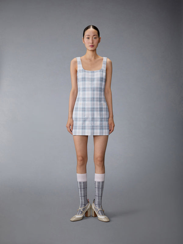 WINDOWPANE PLAID MINI SACK DRESS - image 2