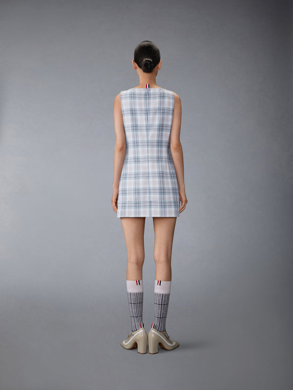 WINDOWPANE PLAID MINI SACK DRESS - image 5