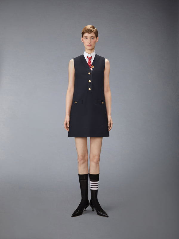HOPSACK SUITING CARDIGAN DRESS - image 2