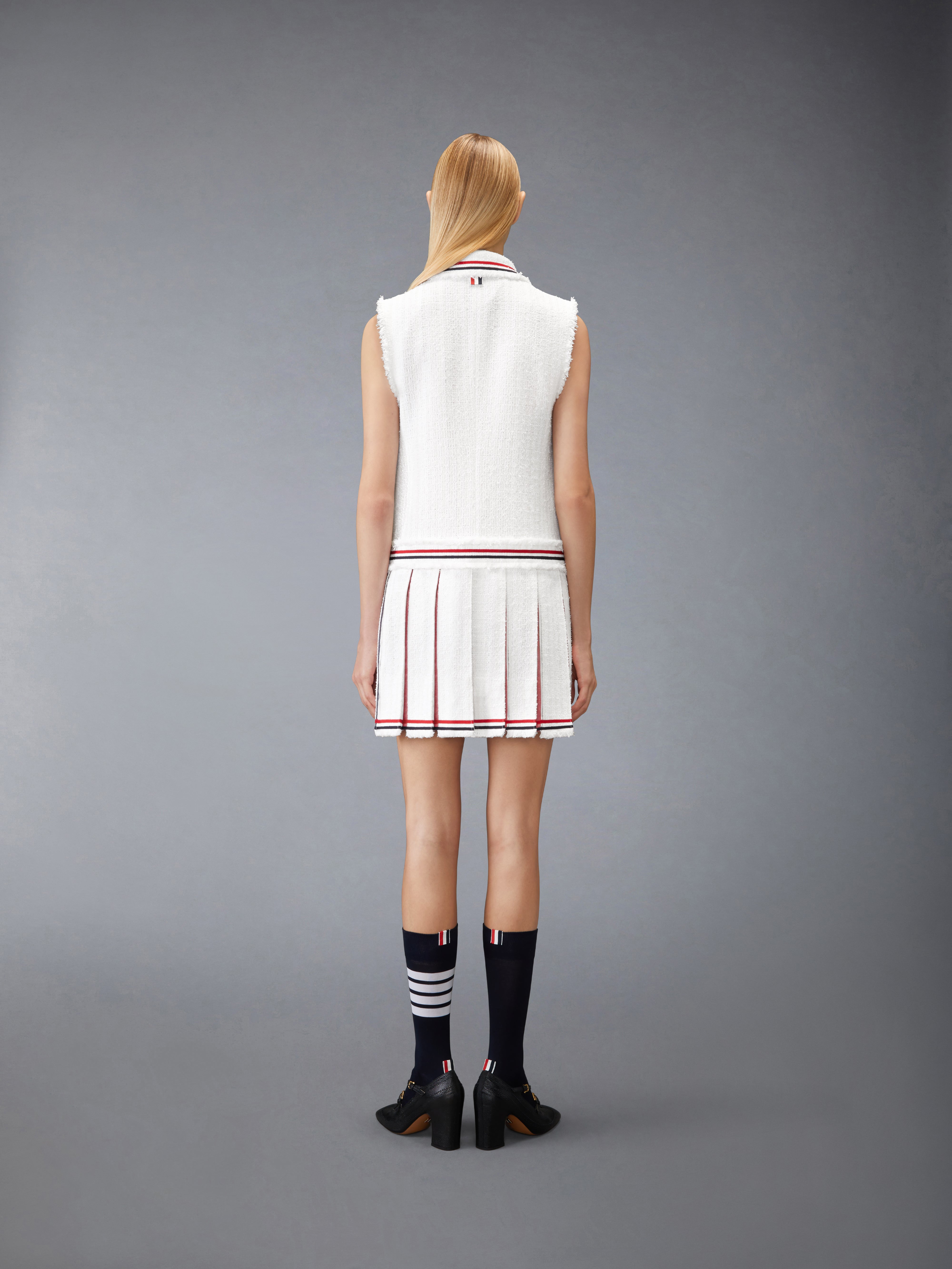 ソリッドツイード プリーツ スポーツコート ワンピース | Thom Browne