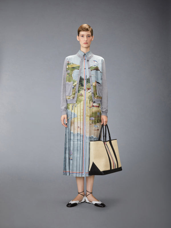 NANTUCKET SCENIC SILK TWILL SHIRT DRESS - image 4