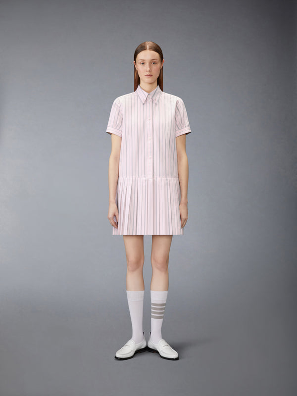 HAIRLINE STRIPE POPLIN SHIRT DRESS - image 1