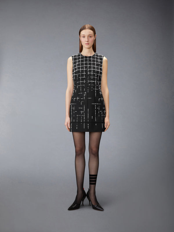 HOPSACK SUITING MINI DRESS - image 2