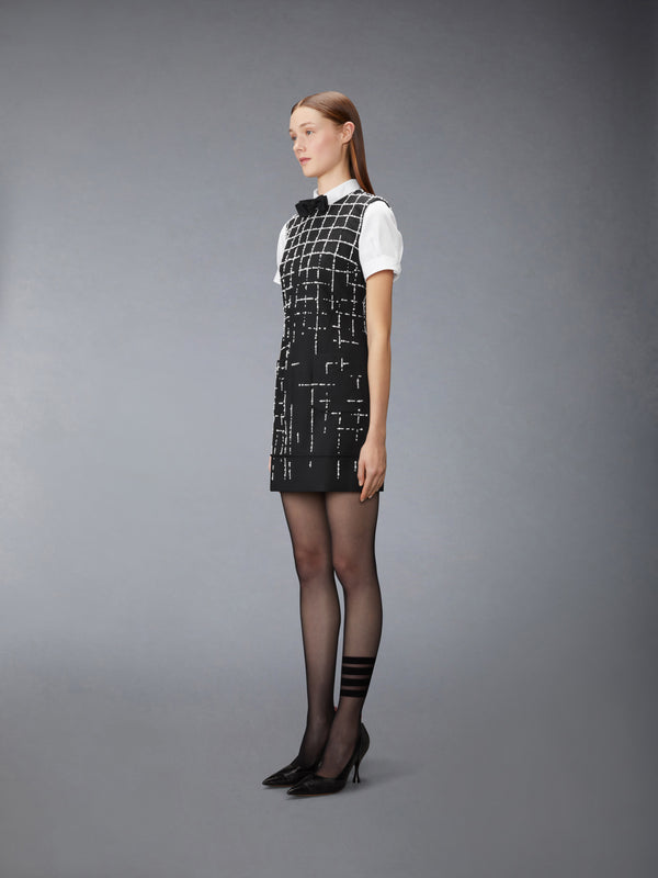 HOPSACK SUITING MINI DRESS - image 3