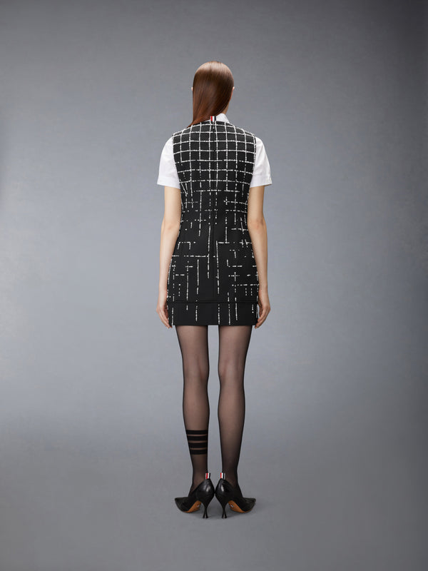 HOPSACK SUITING MINI DRESS - image 4