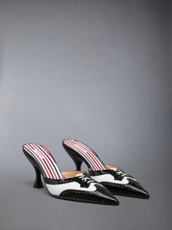 SOFT PATENT HEELED MULE 75MM - image 2