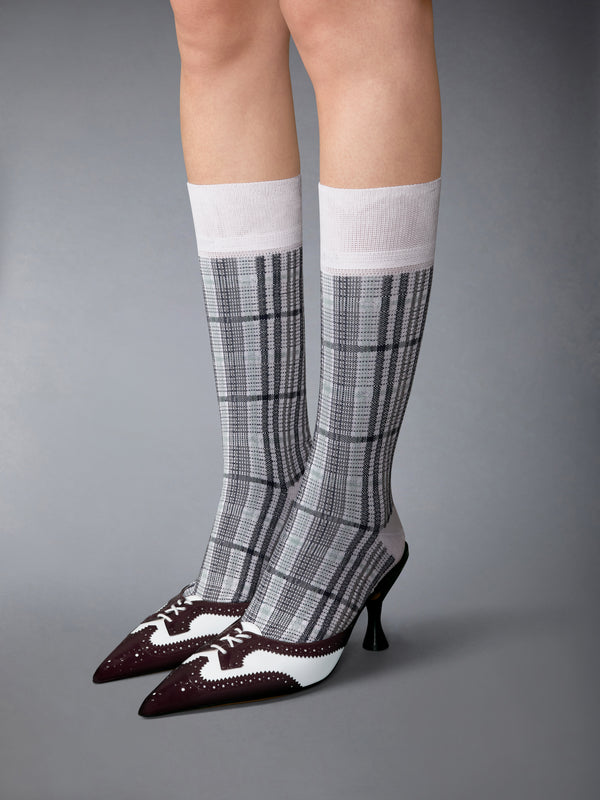 SOFT SPAZZOLATO SHINY CALF HEELED MULE 75MM - image 4