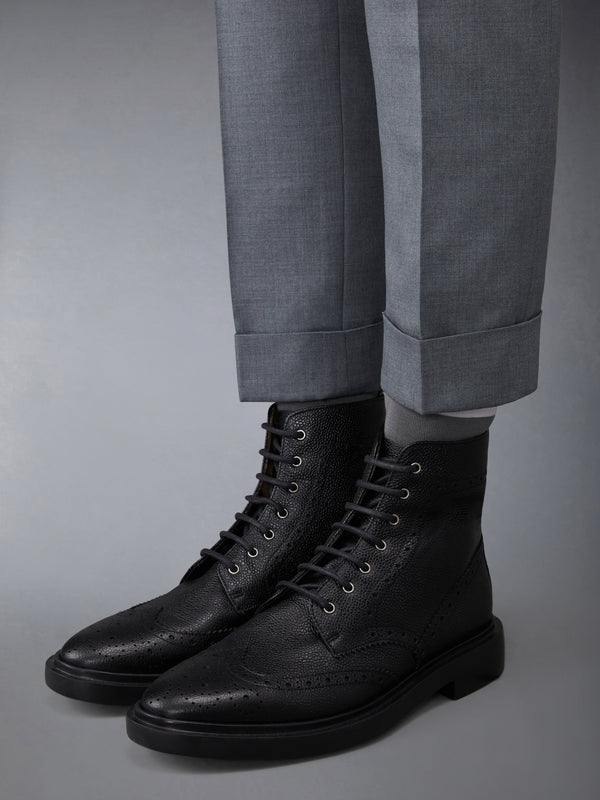 PEBBLE GRAIN RUBBER SOLE CLASSIC WINGTIP BOOT - image 4