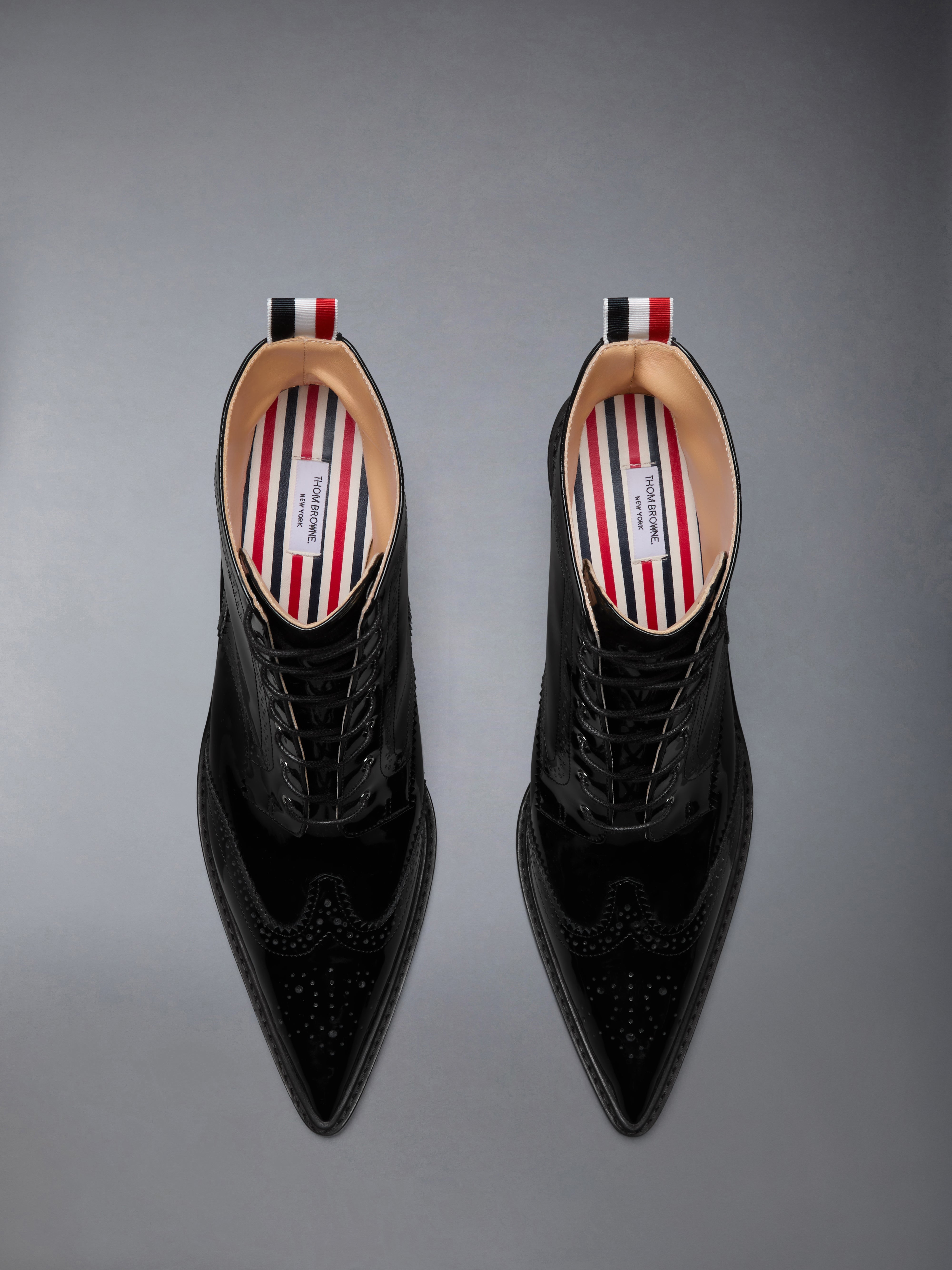Soft Patent Wingtip Boot 90Mm | Thom Browne