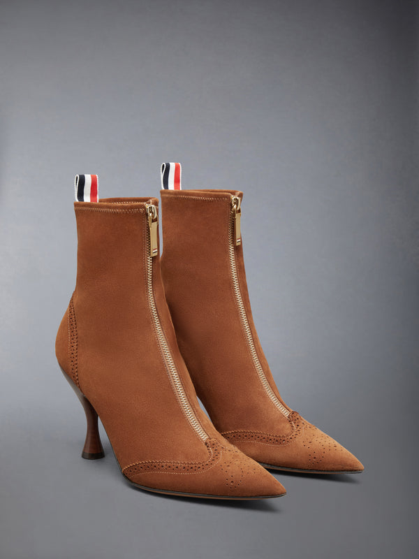 SUEDE WINGTIP BOOTIE 90MM - image 2
