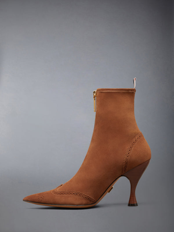 SUEDE WINGTIP BOOTIE 90MM - image 3