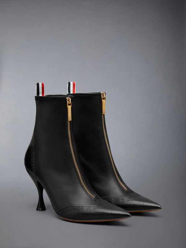 LEATHER WINGTIP BOOTIE 90MM - image 2