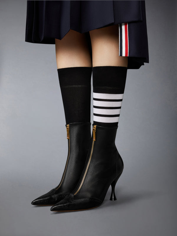 LEATHER WINGTIP BOOTIE 90MM - image 4