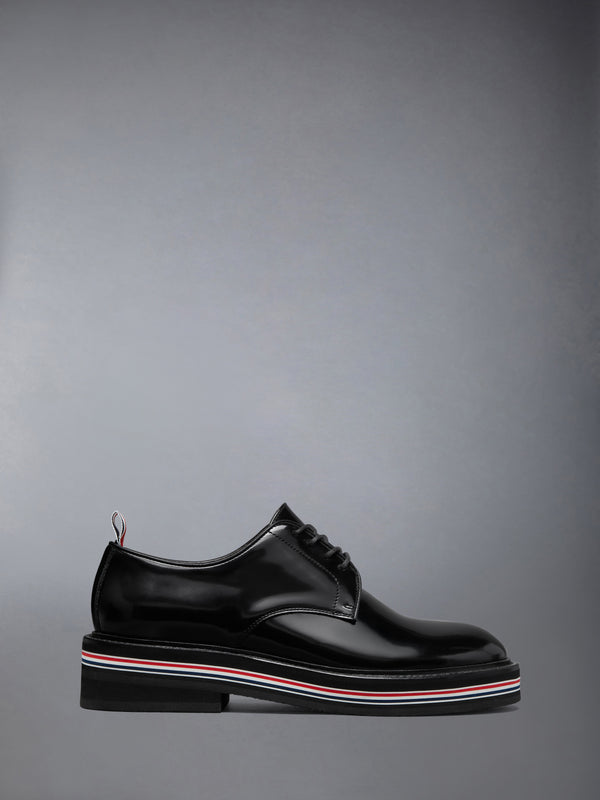 SOFT SPAZZOLATO RUBBER SOLE UNIFORM DERBY - featured image