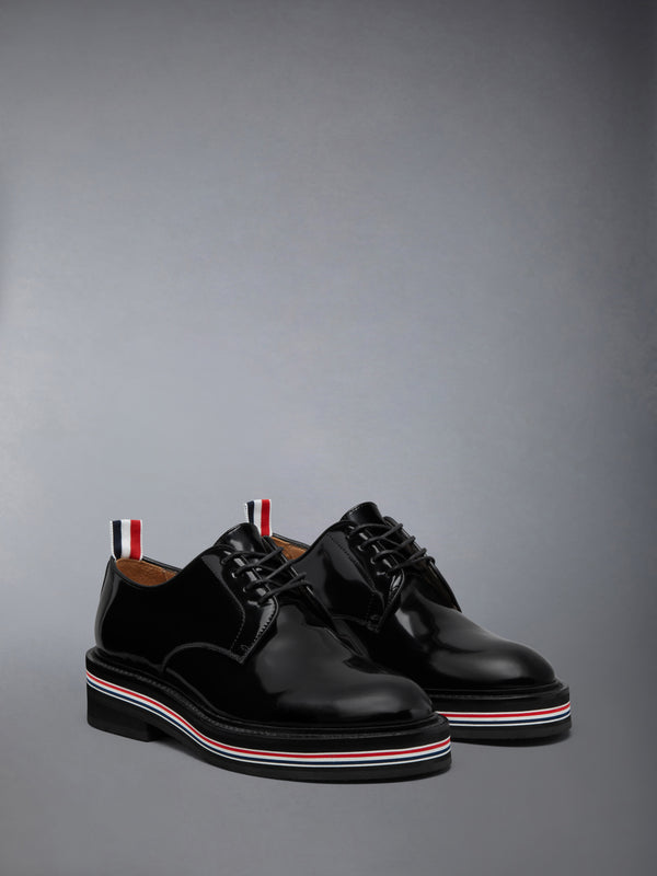 SOFT SPAZZOLATO RUBBER SOLE UNIFORM DERBY - image 2