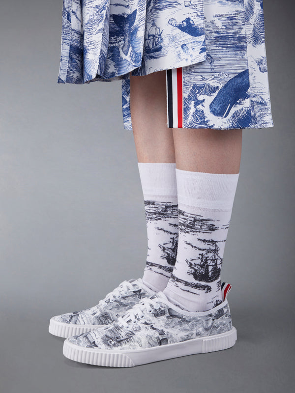 Nautical Toile Canvas Heritage Sneaker - image 4