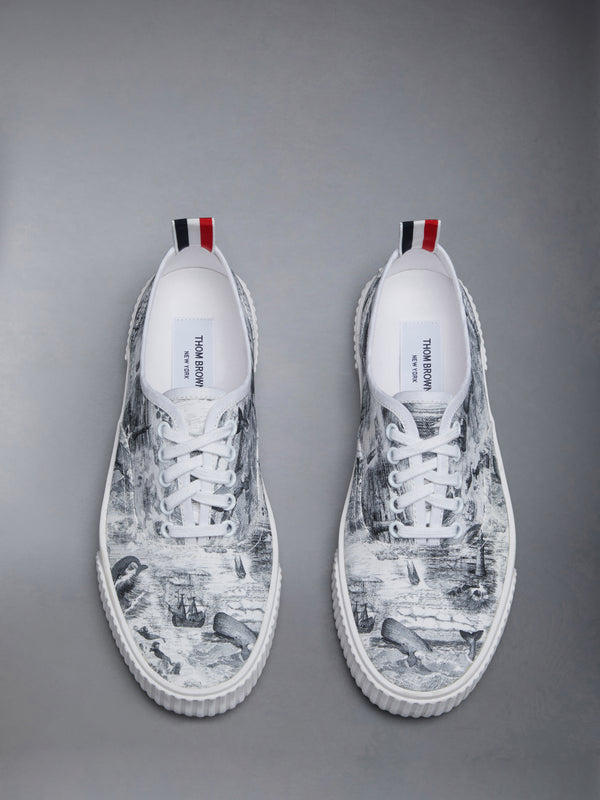 Nautical Toile Canvas Heritage Sneaker - image 5