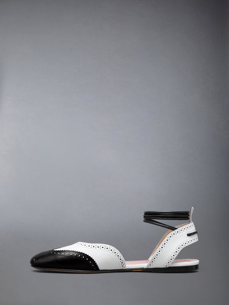 WING D'ORSAY BALLERINA 5MM BLK/WHT