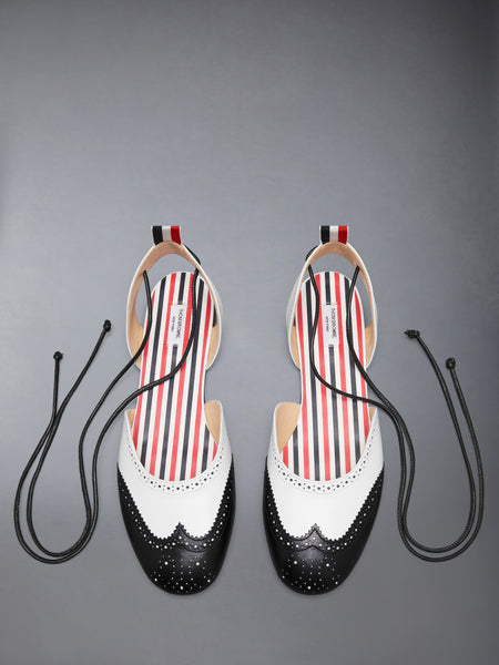 WING D'ORSAY BALLERINA 5MM BLK/WHT
